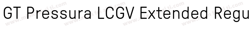 GT Pressura LCGV Extended Regular字体转换